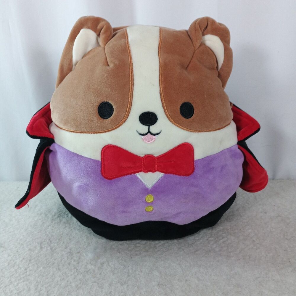 Squishmallows Reginald Vampire Corgi Treat Pail Halloween Candy Bucket 2024